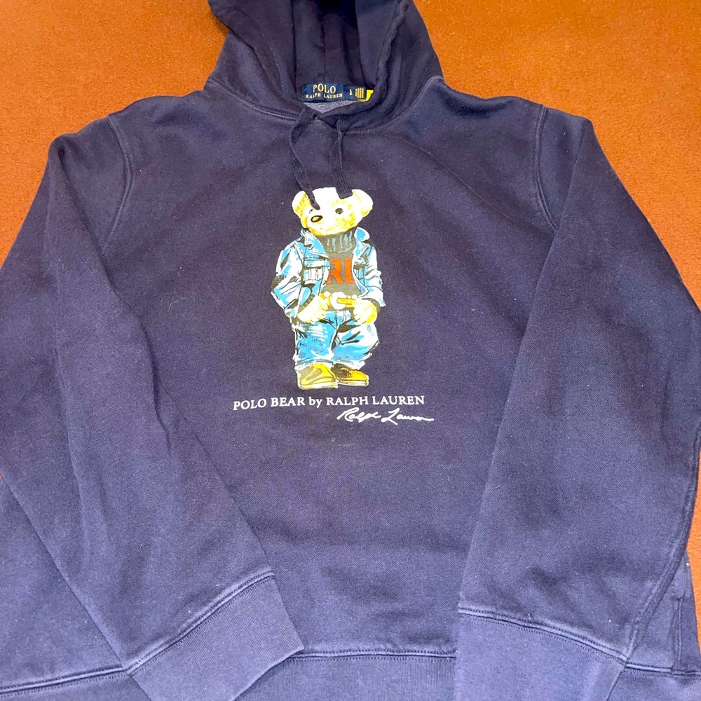 Ralph Lauren Polo Bear Navy Fleece Hoodie